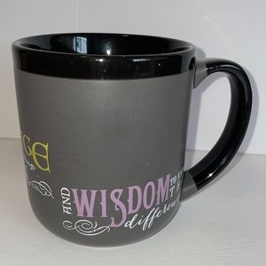 ABBEY PRESS New coffee mug ceramic serenity courage and wisdom 16 onz. Gray.